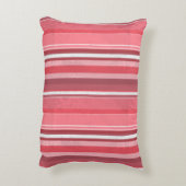 ピンクと臭いストライプ アクセントクッション (裏面(縦))