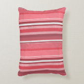 ピンクと臭いストライプ アクセントクッション (正面(垂直))