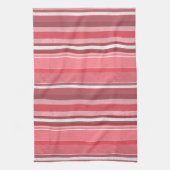 ピンクと臭いストライプ キッチンタオル (縦)