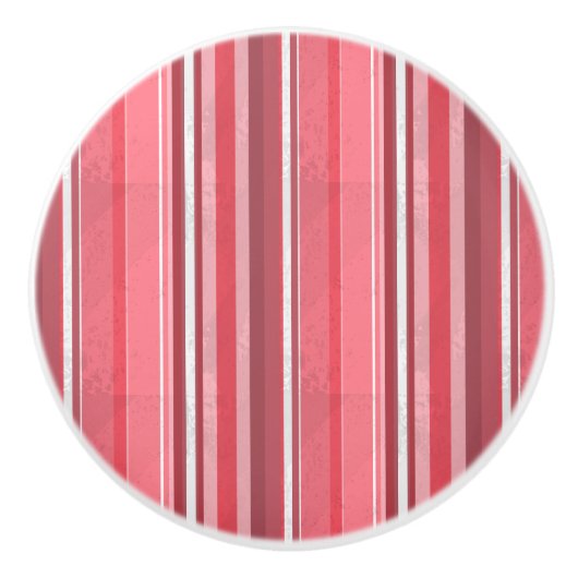 ピンクと臭いストライプ セラミックノブ (正面)