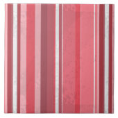 ピンクと臭いストライプ タイル (正面)