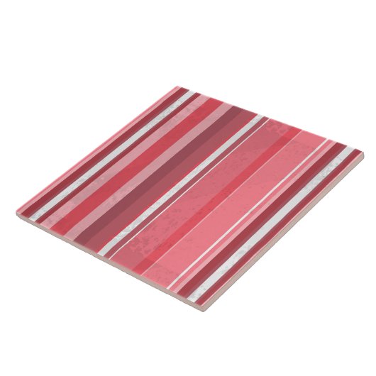 ピンクと臭いストライプ タイル (側面)