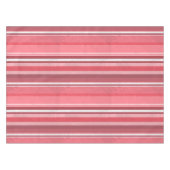 ピンクと臭いストライプ テーブルクロス (正面(横))
