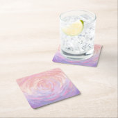 ピンクと臭い スクエアペーパーコースター (インサイチュ)