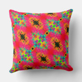 ピンクと色の形は花のように見える？ クッション (裏面)