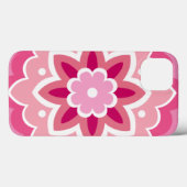 ピンクと花柄のデザイン Case-Mate iPhoneケース (裏面 (横))