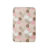 ピンクと茶色のムームパターン バスマット (正面縦)