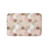 ピンクと茶色のムームパターン バスマット (正面)