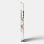 ピンクと茶色のムーム模様 Case-Mate iPhoneケース (裏面 / 左)