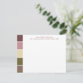 ピンクと茶色のモダン装飾色ブロック (スタンド正面)