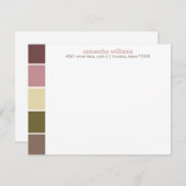 ピンクと茶色のモダン装飾色ブロック (正面/裏面)