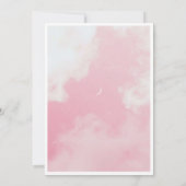 ピンクと茶色の例示的な赤ちゃんシャワー招待状 招待状 (裏面)