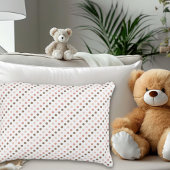 ピンクと茶色の水玉模様アクセント枕 アクセントクッション