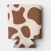 ピンクと茶色の牛のプリント 缶クーラー (裏面)