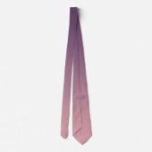 ピンクと薄紫のグラデーシグラデーションョン ネクタイ (裏面)