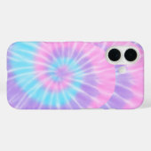 ピンクと薄紫のタイダイの電話ケース Case-Mate iPhoneケース (裏面 (横))