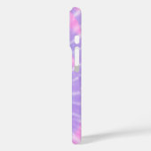 ピンクと薄紫のタイダイの電話ケース Case-Mate iPhoneケース (裏面 / 左)