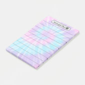 ピンクと薄紫のネクタイ染めポストイットノート ポストイット (アングル)