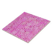 ピンクと蘭の花、蘭の背景 タイル (側面)