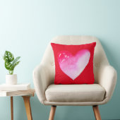 ピンクと赤いハートの水の色のアーポップ・アートのトバレンタイン クッション (椅子)