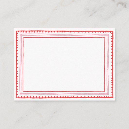 ピンクと赤いハートカスタム編集可能 エンクロージャーカード (裏面)