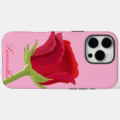 ピンクと赤いローズiPhoneケース Case-Mate iPhoneケース (裏面 (横))