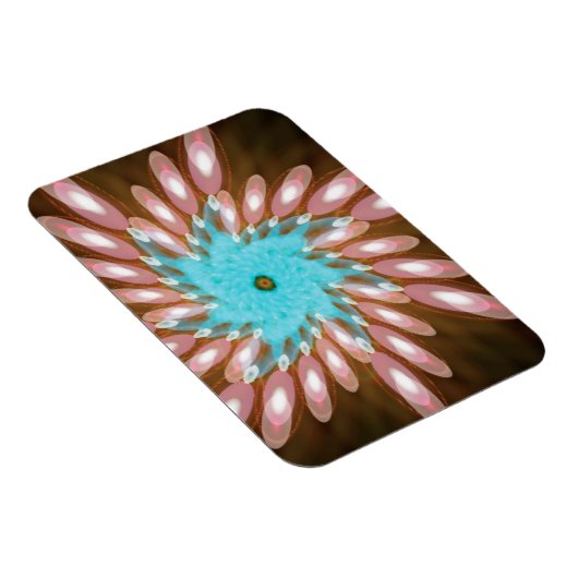 ピンクと赤ちゃんの青が渦巻き制御不能 マグネット (右側)