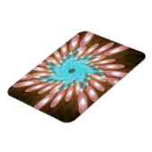 ピンクと赤ちゃんの青が渦巻き制御不能 マグネット (左側)