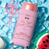 ピンクと赤のさくらんぼバチェロレッテウィークエンドミニ スリム缶クーラー