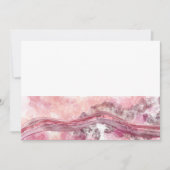 ピンクと赤のアルコールインク シーズンカード (正面)