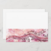 ピンクと赤のアルコールインク シーズンカード (正面/裏面)