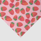 ピンクと赤のイチゴ 薄葉紙 (詳細)