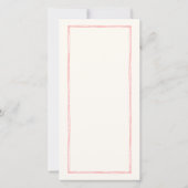 ピンクと赤のカラフルありが結婚とうございます座席表 サンキューカード (裏面)