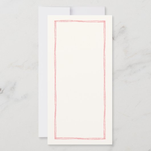 ピンクと赤のカラフルありが結婚とうございます座席表 サンキューカード (裏面)