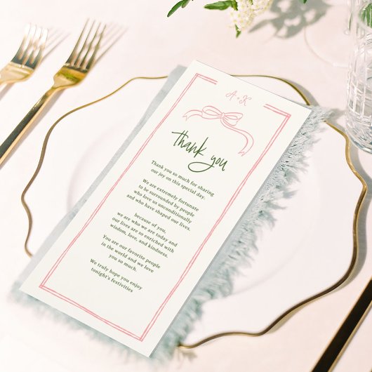 ピンクと赤のカラフルありが結婚とうございます座席表 サンキューカード