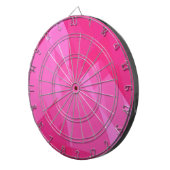 ピンクと赤のキュービズム美術 ダーツボード (正面右)