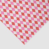 ピンクと赤のクリアーガイルスマス 薄葉紙 (詳細)