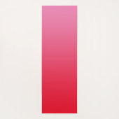 ピンクと赤のグラデーションハート・スクリプト名 ヨガマット (裏面)