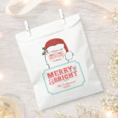 ピンクと赤のサンタ | メリー明るい フェイバーバッグ (クリップ留めされた状態)