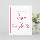 ピンクと赤のドーナツサイン (スタンド正面)