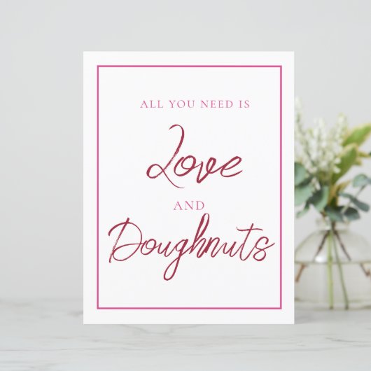 ピンクと赤のドーナツサイン (スタンド正面)