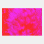 ピンクと赤のネクタイ染め、ギフトラップシート、 ラッピングペーパーシート (正面2)