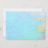 ピンクと赤のハートのエンゲージパーティー 招待状 (裏面)