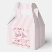 ピンクと赤のハートの下着 バチェロレッテパーティー ガブル フェイバーボックス (正面)