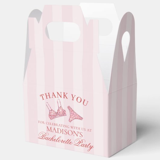 ピンクと赤のハートの下着 バチェロレッテパーティー ガブル フェイバーボックス (見開き)