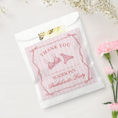 ピンクと赤のハートの下着 バチェロレッテ デザート フェイバーバッグ (封をした状態)