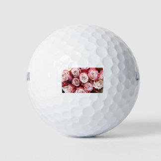 ピンクと赤のバラの花束 ゴルフボール
