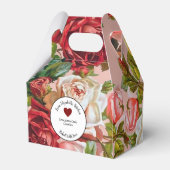 ピンクと赤のバラ焼いたに食材を贈る フェイバーボックス (裏面サイド)