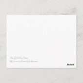 ピンクと赤のバラ絵画ズ ポストカード (裏面)