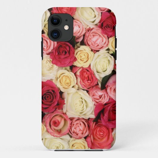 ピンクと赤のバラiPhoneケース Case-Mate iPhoneケース (裏面)